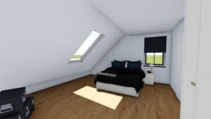 Bovenappartement op de 1e en 2e verdipeing met buitenbalkon